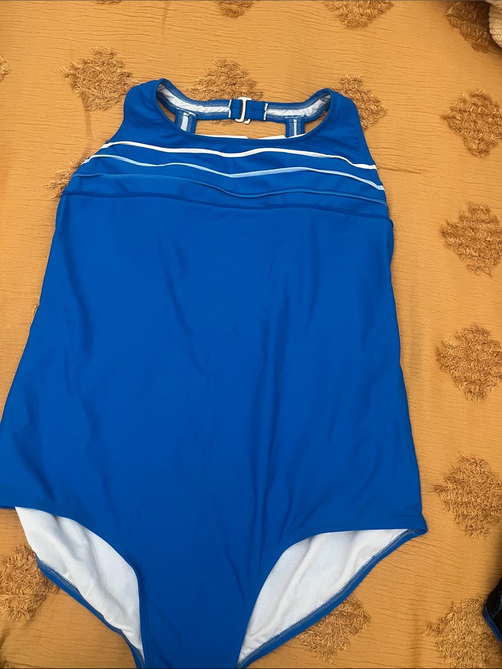 Catalina Royal Blue One-Piece Swimsuit with White Stripes